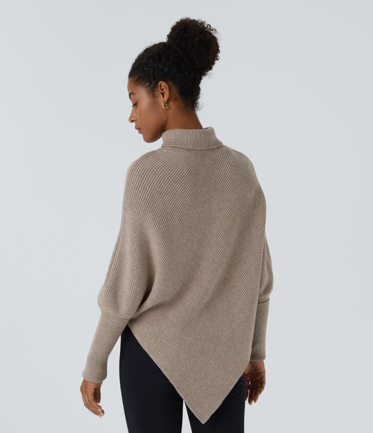 Selene - Asymmetrical Turtleneck Sweater