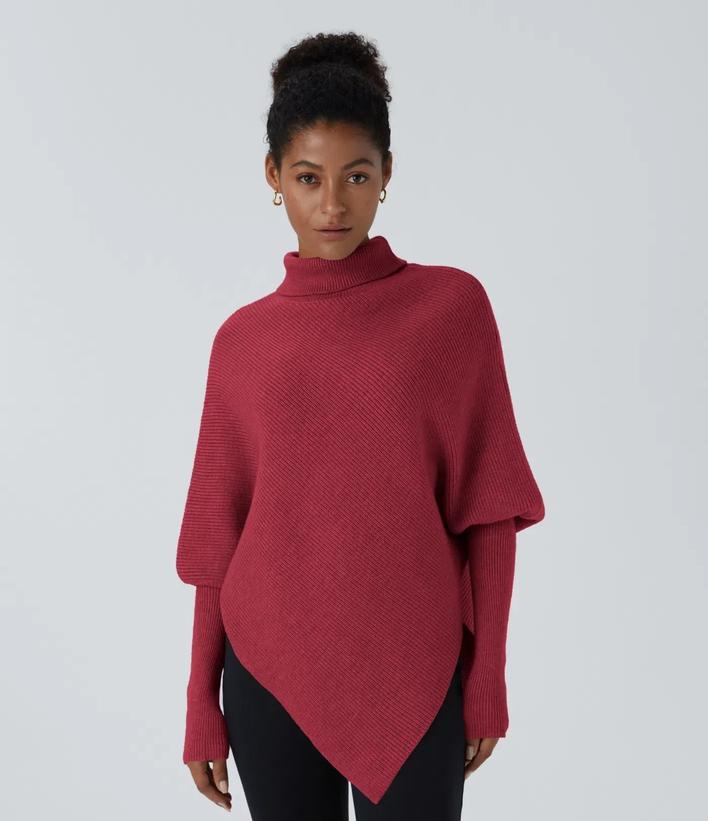 Selene - Asymmetrical Turtleneck Sweater