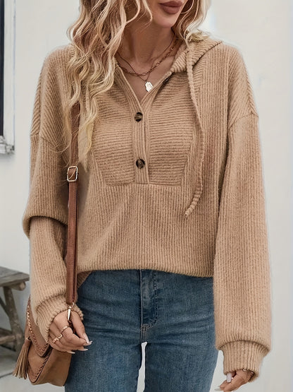 Noa - Hooded Knit Sweater