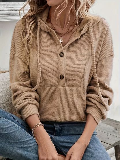 Noa - Hooded Knit Sweater