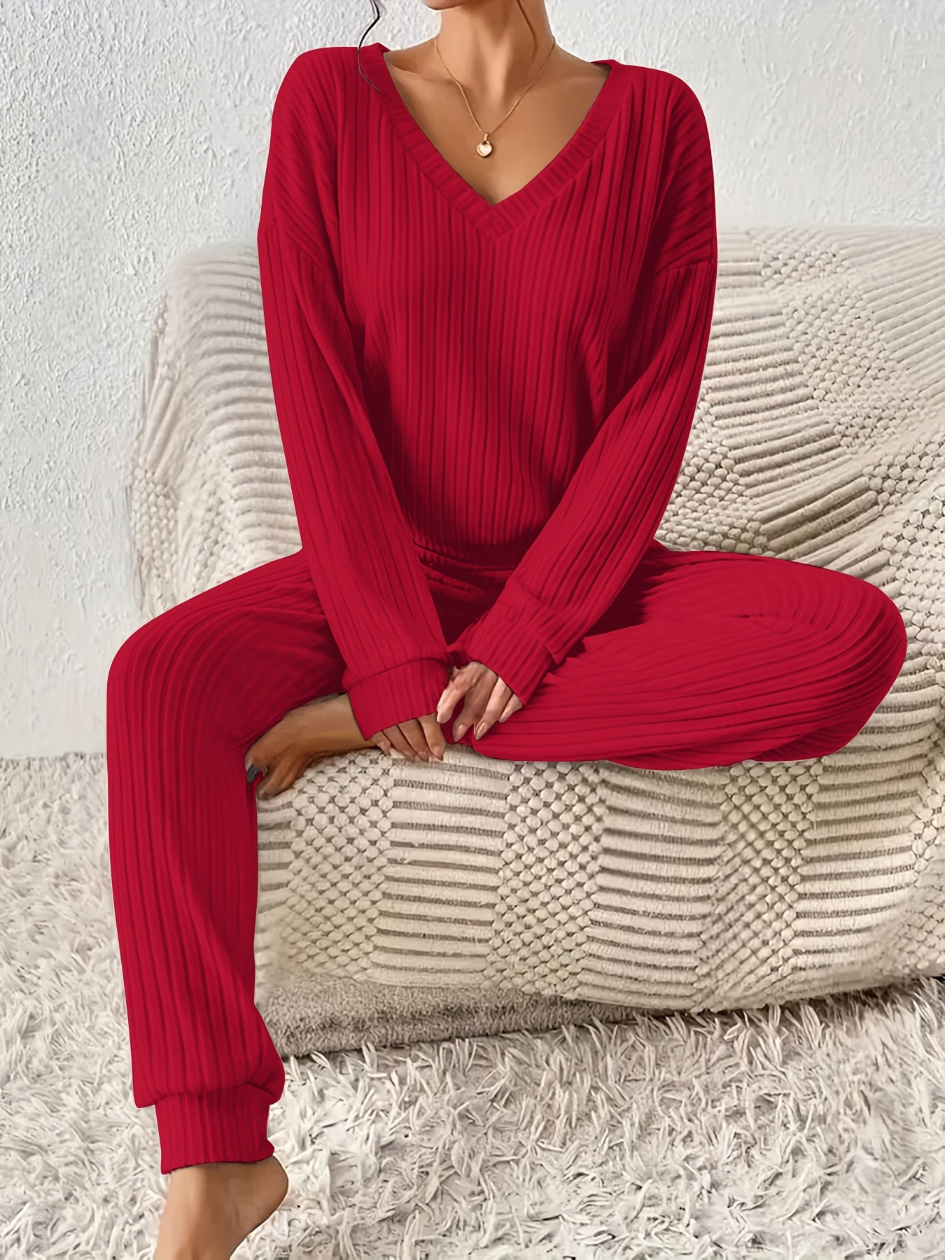 Inna – Ribbed Knit Lounge Set