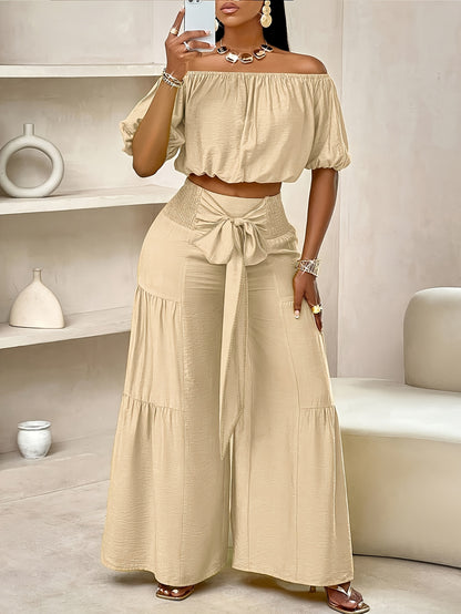 Amara – Off-Shoulder Two-Piece Set