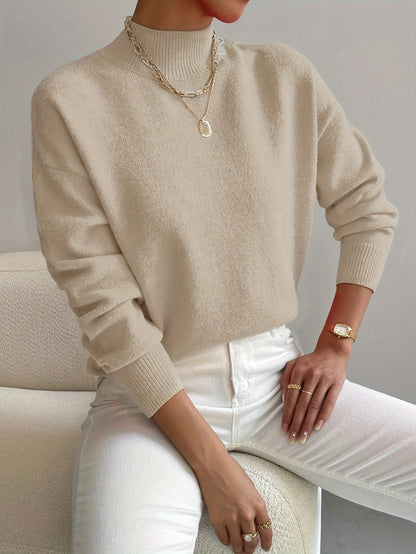 Sienna - Mock Neck Knit Sweater