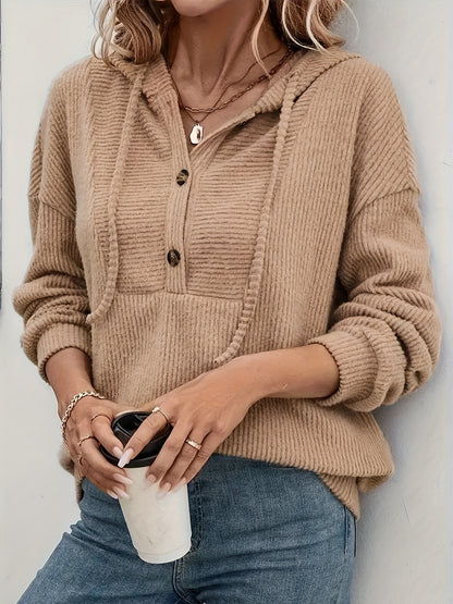 Noa - Hooded Knit Sweater