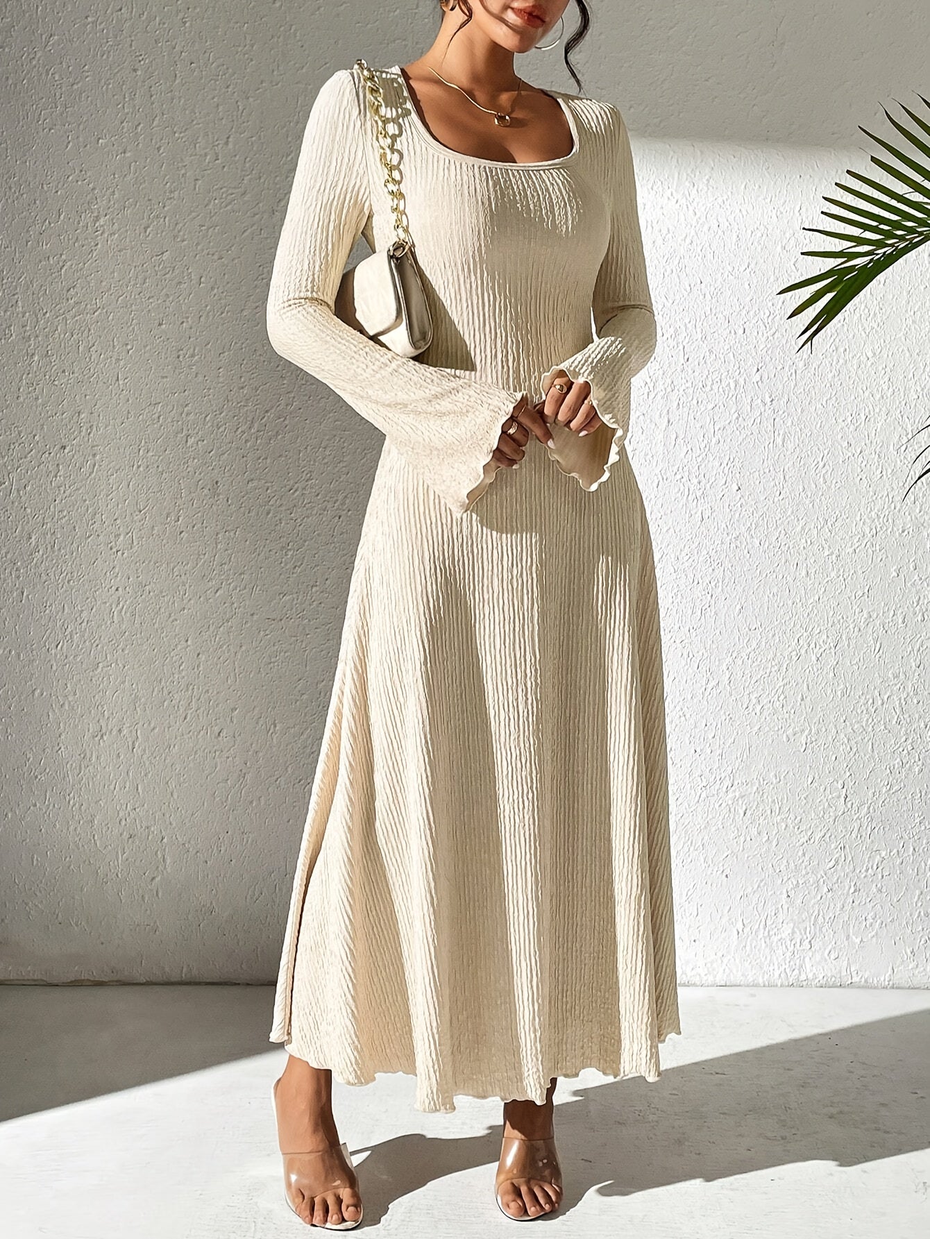 Alina - Pleated Knit Dress