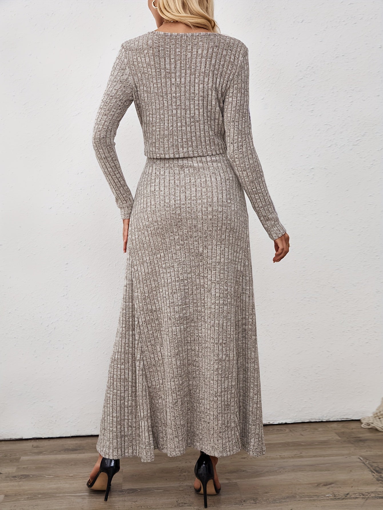 Elise – Knit Cardigan & Skirt Set