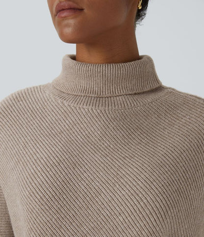 Selene - Asymmetrical Turtleneck Sweater