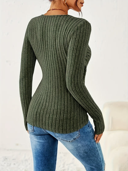 Celeste - Ribbed Wrap Top