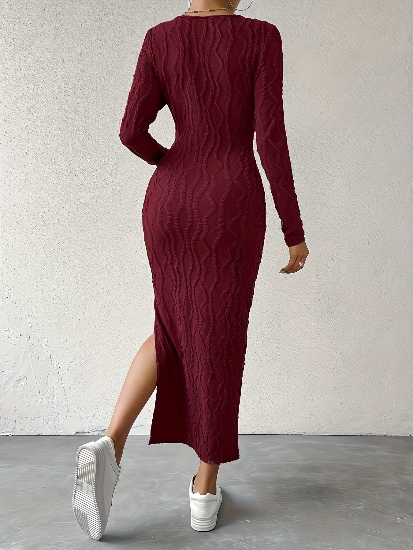 Elise - Split Hem Bodycon Dress