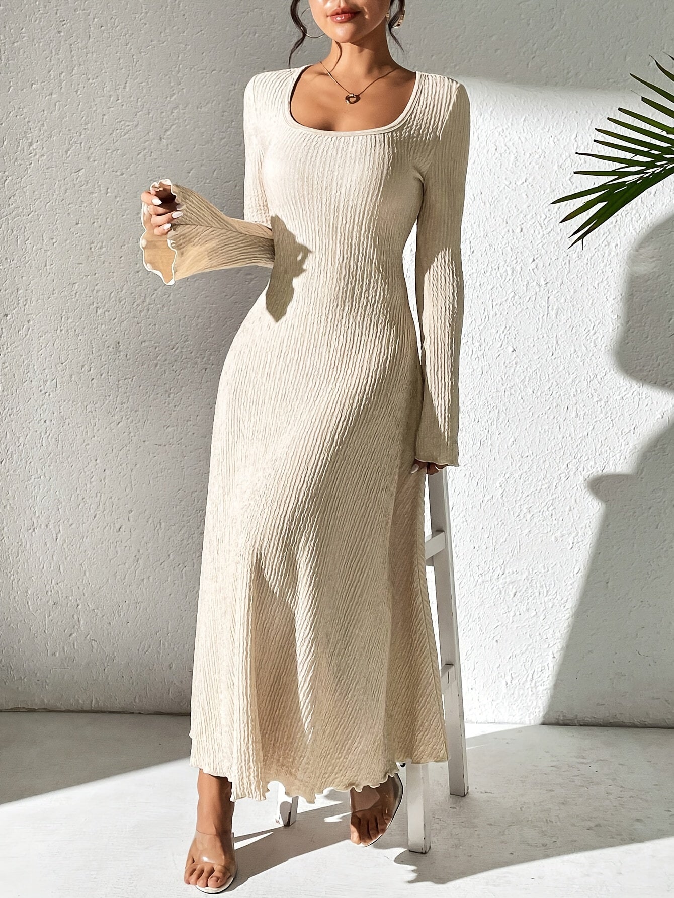 Alina - Pleated Knit Dress