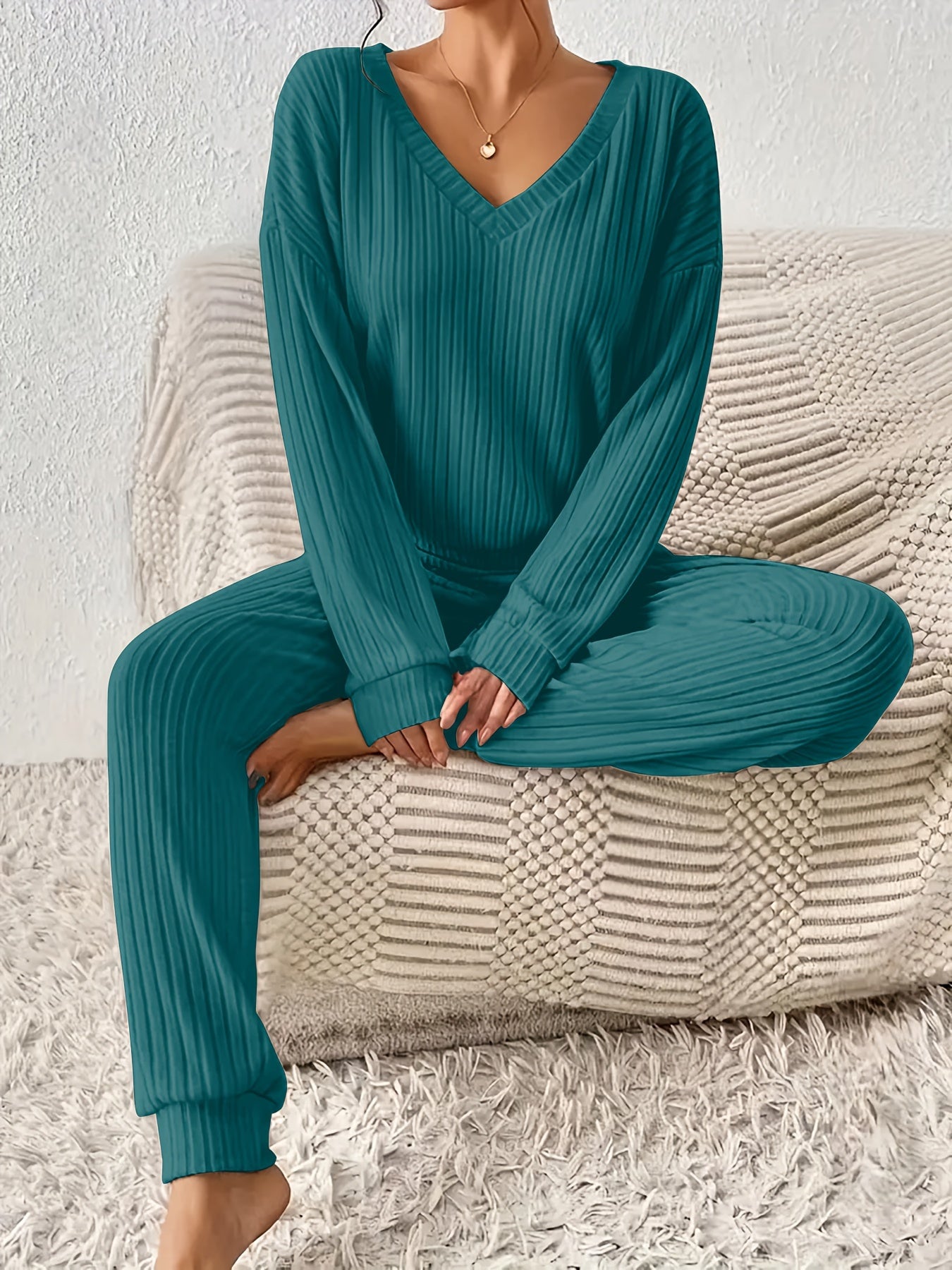 Inna – Ribbed Knit Lounge Set