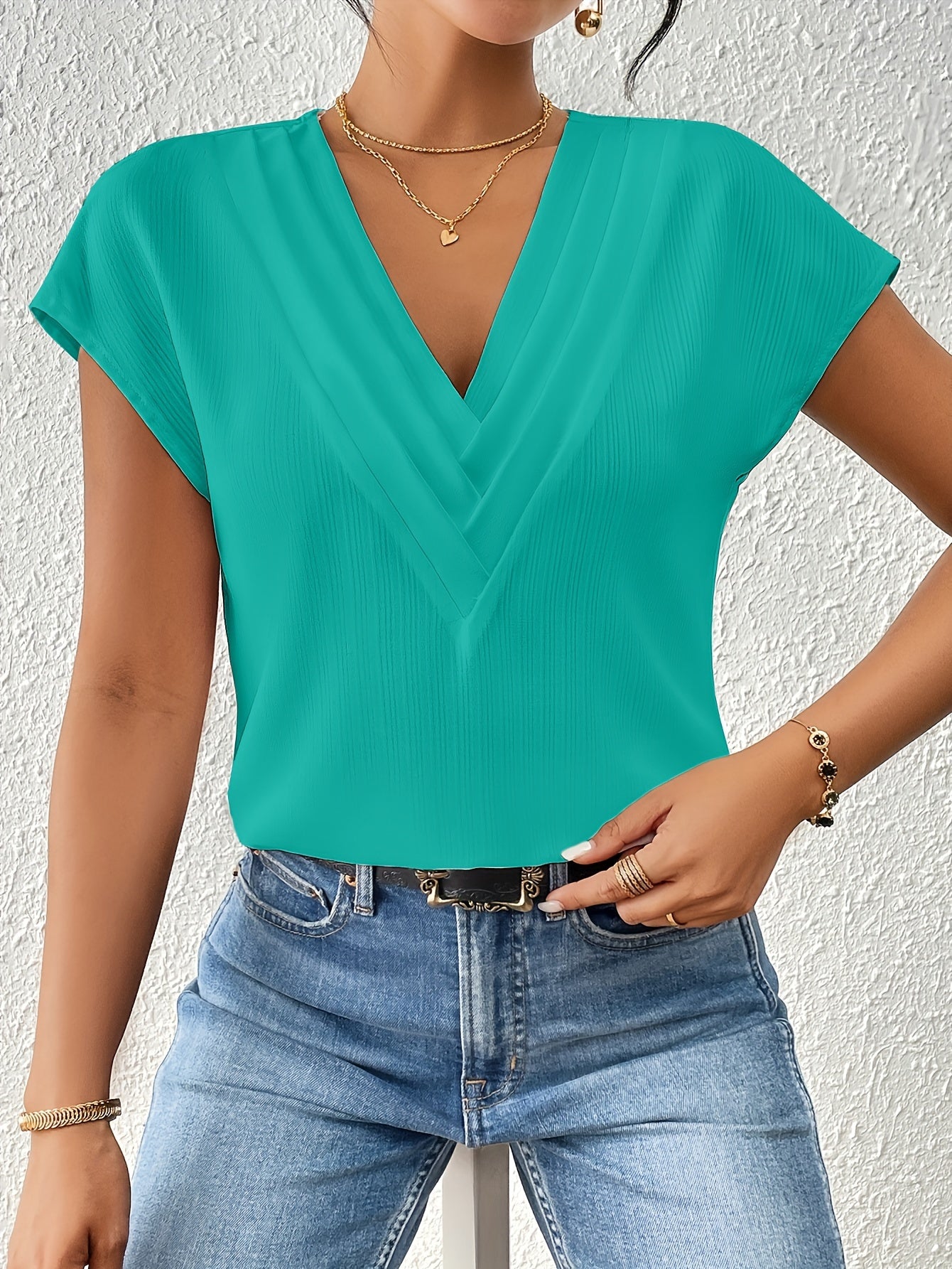Sophia - V-Neck Blouse