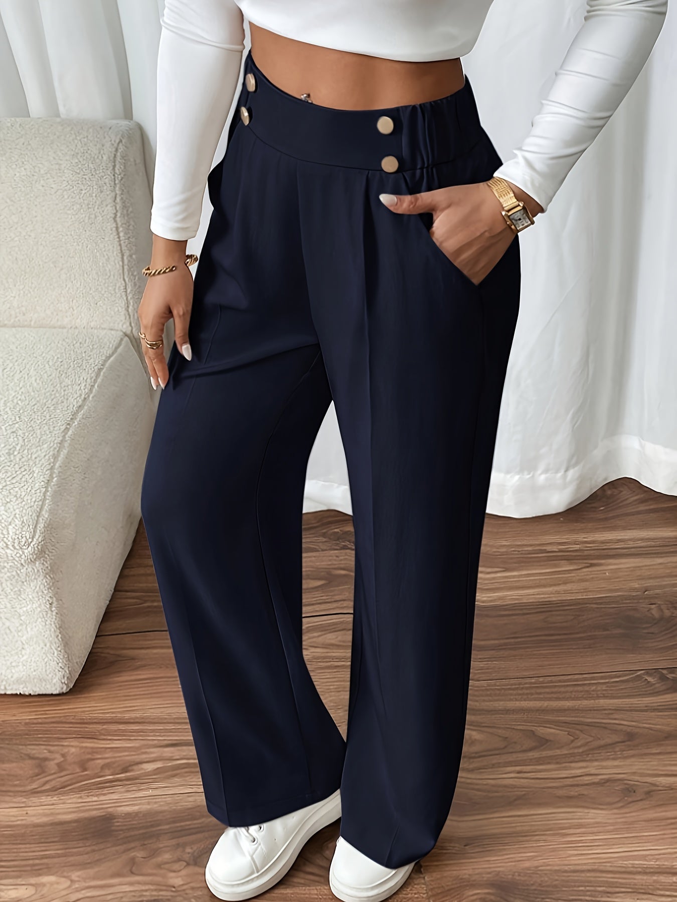 Sienna - High-Waisted Wide Leg Pants