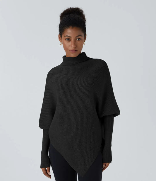 Selene - Asymmetrical Turtleneck Sweater