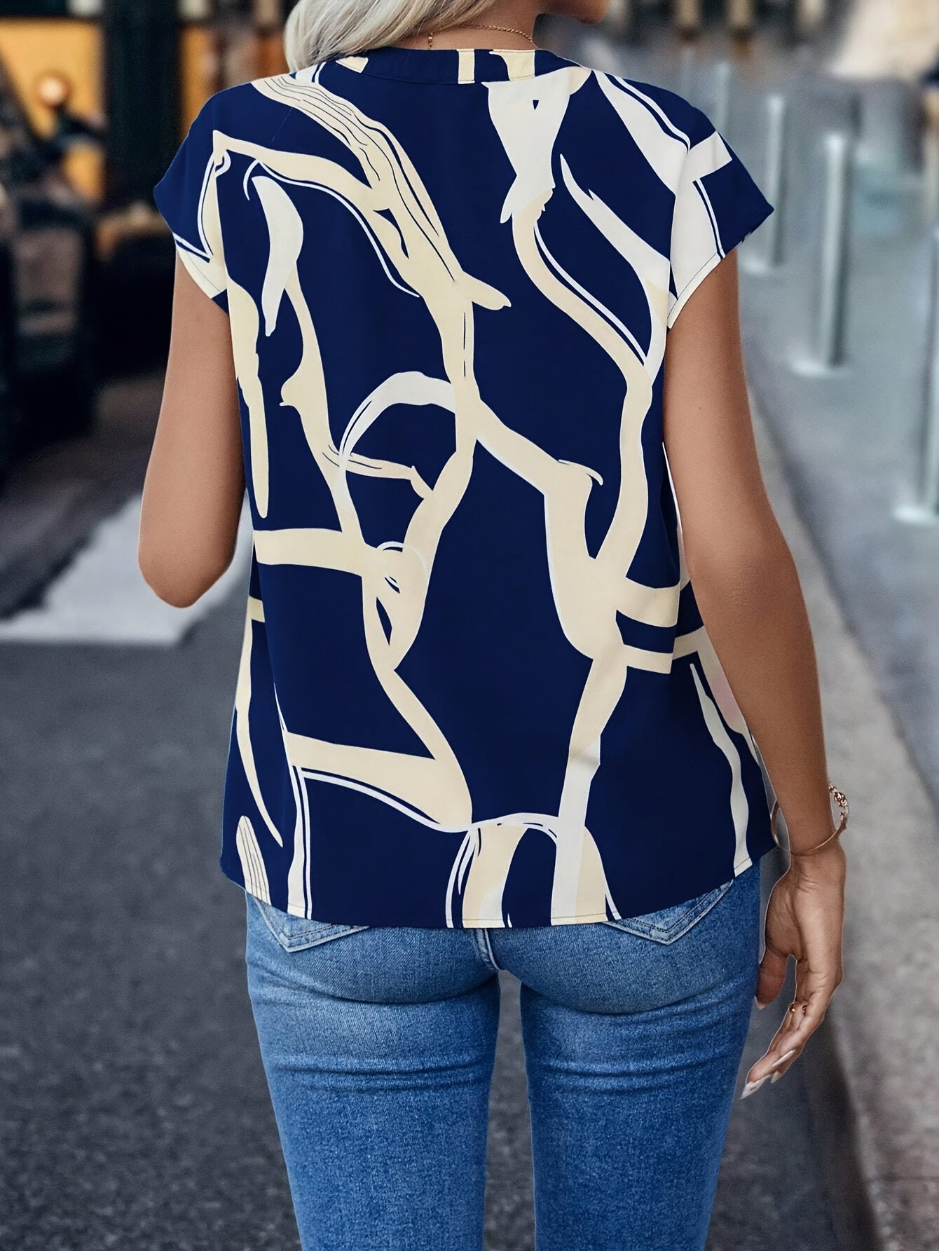 Aria - Geometric Blouse