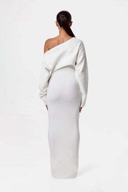 Naomi - Off-Shoulder Sweater Dress