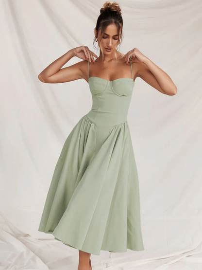 Alara - Corset Midi Dress