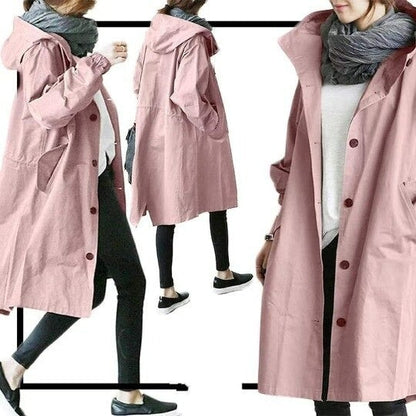 Quinn – Classic Water-Resistant Trench Coat
