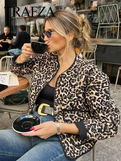 Selina – Chic Leopard Print Cotton Jacket