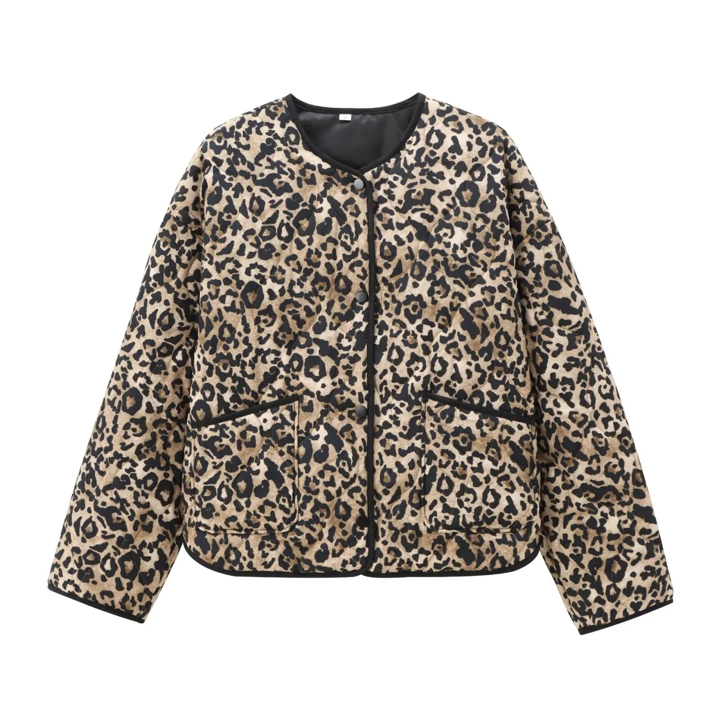 Selina – Chic Leopard Print Cotton Jacket