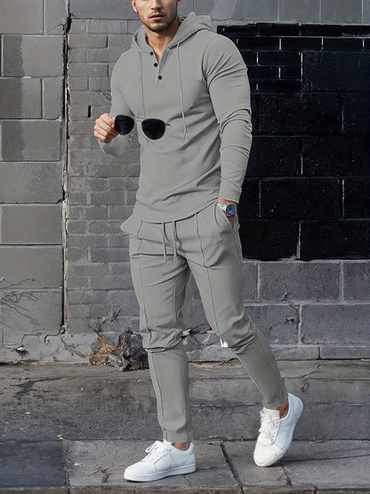 Mason - Waffle Knit Hoodie & Jogger Set
