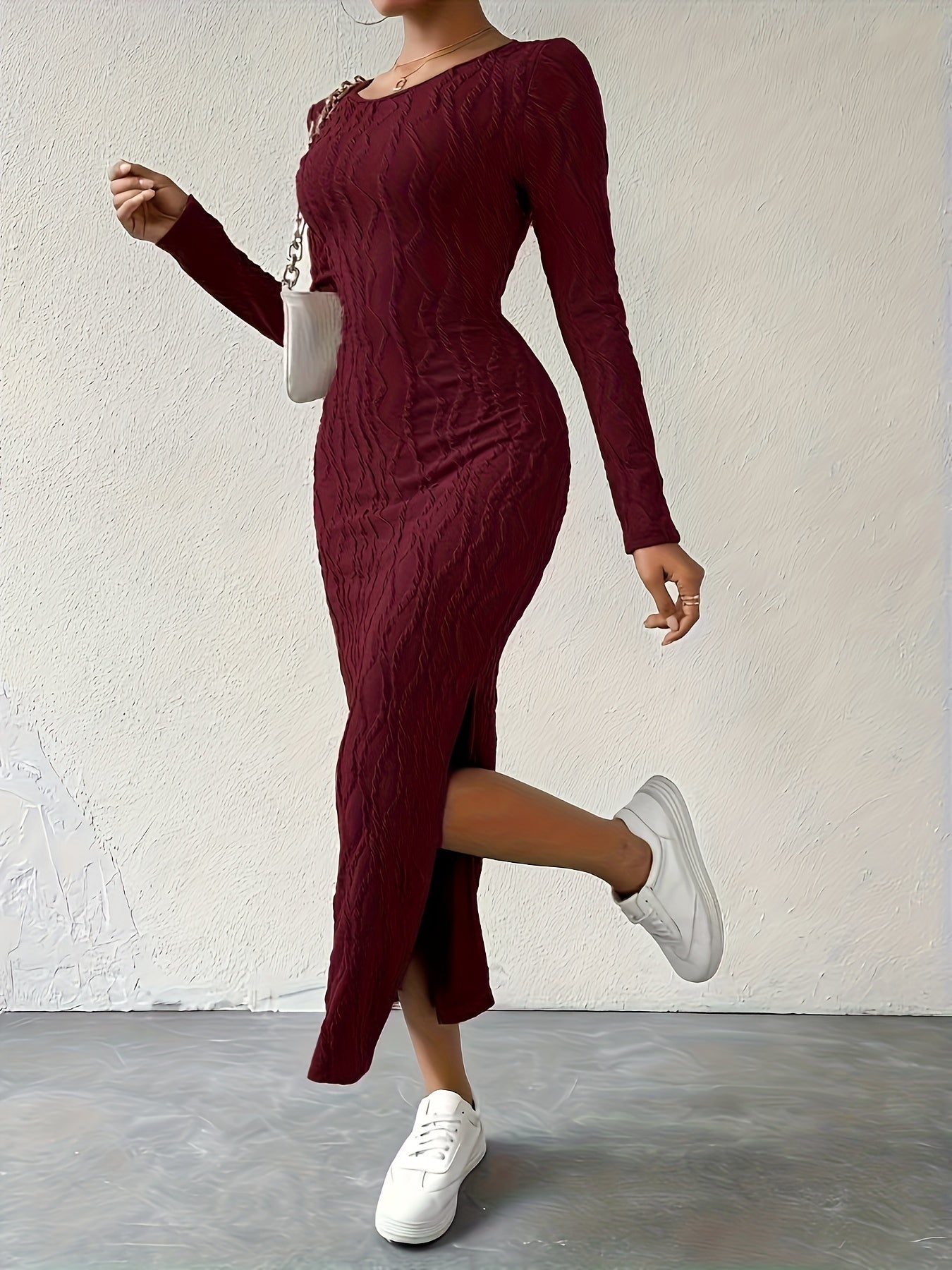 Elise - Split Hem Bodycon Dress