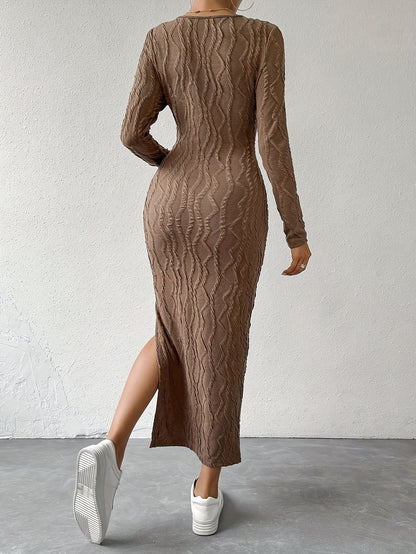 Elise - Split Hem Bodycon Dress