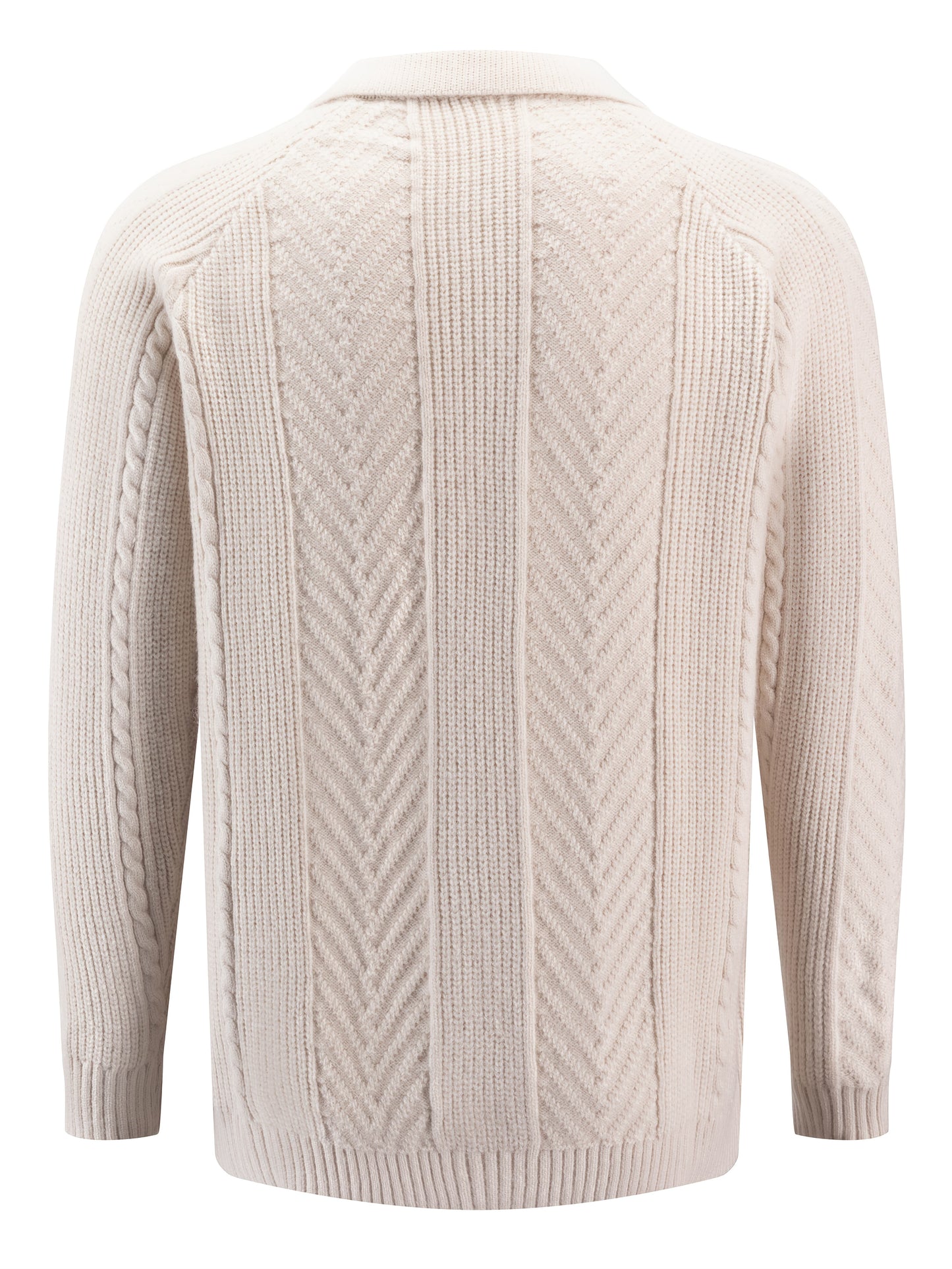 Adrian - Textured Knit Polo Sweater