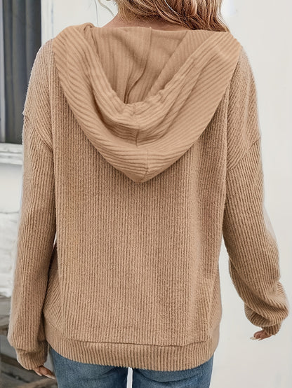 Noa - Hooded Knit Sweater
