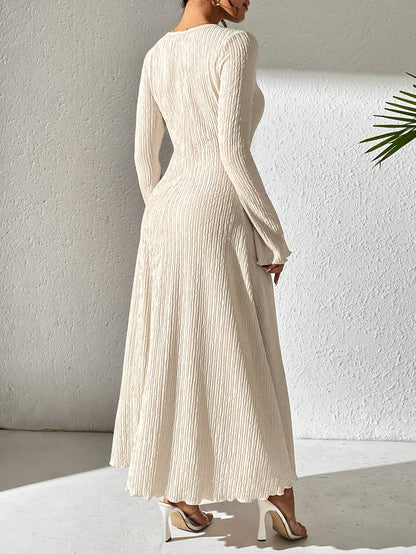 Alina - Pleated Knit Dress