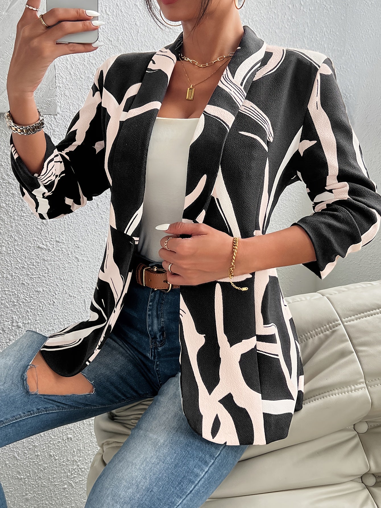 Isla - Printed Blazer