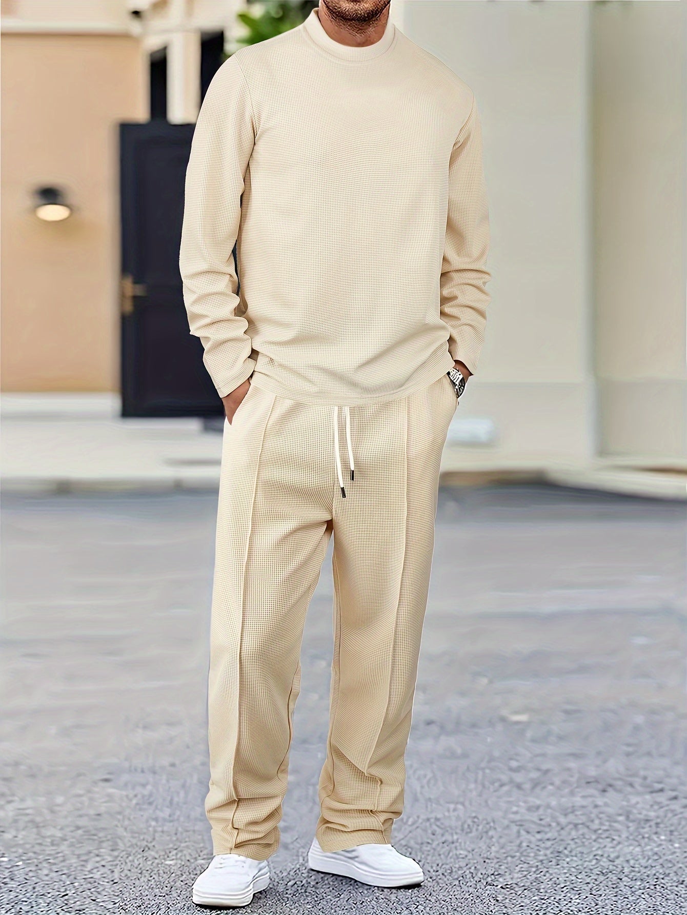 Elian - Waffle Knit Lounge Set