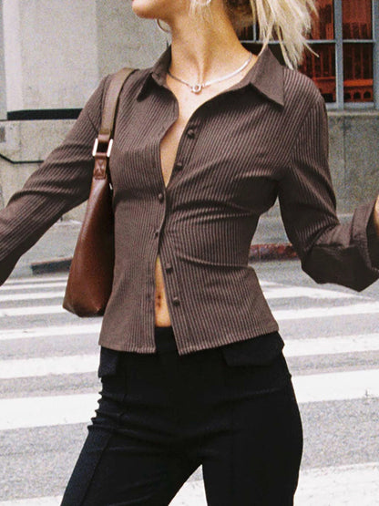 Veronica - Retro-Style Button-Up Blouse