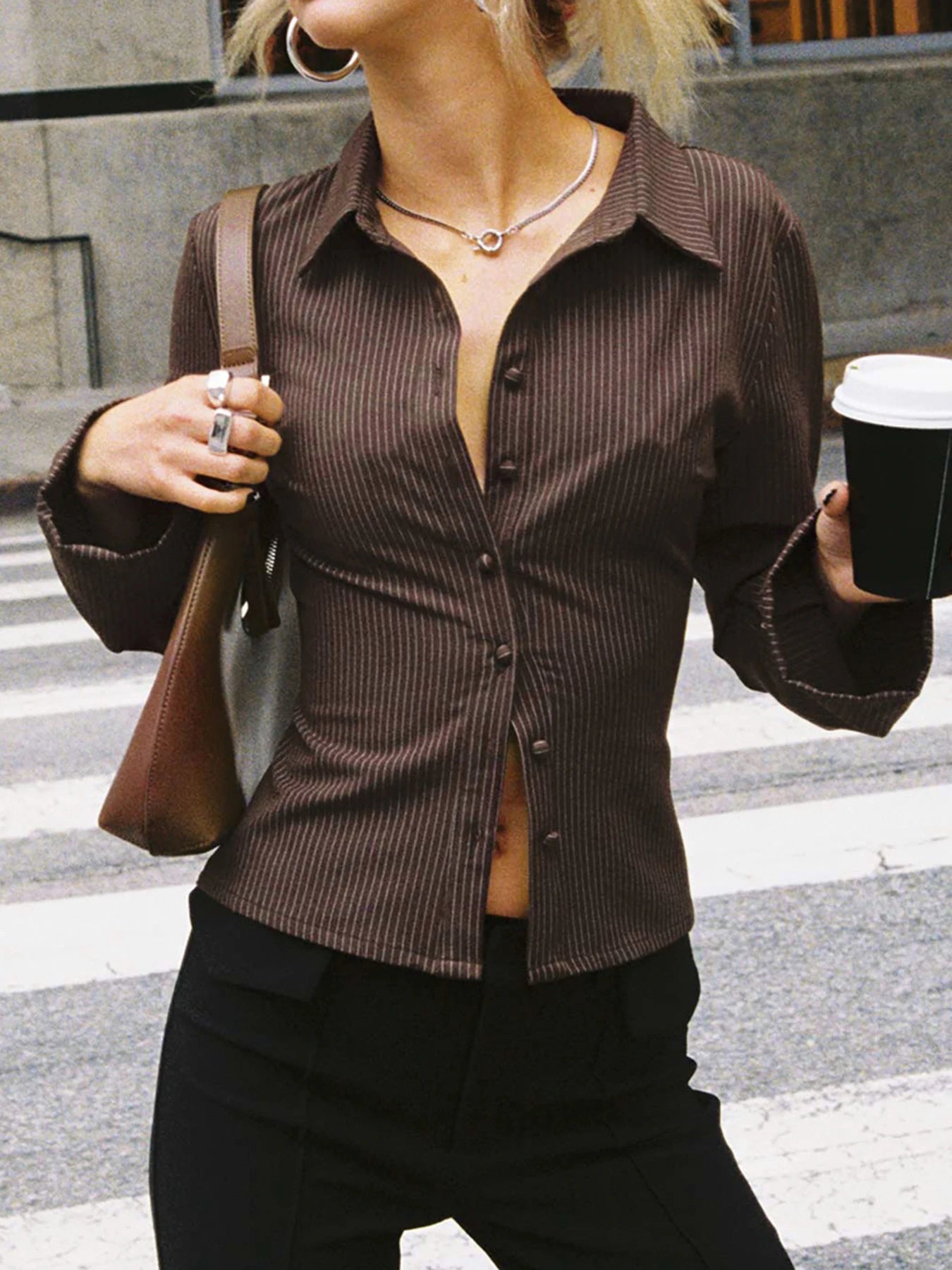 Veronica - Retro-Style Button-Up Blouse