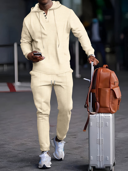 Mason - Waffle Knit Hoodie & Jogger Set