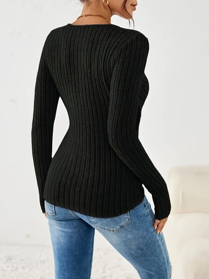Celeste - Ribbed Wrap Top