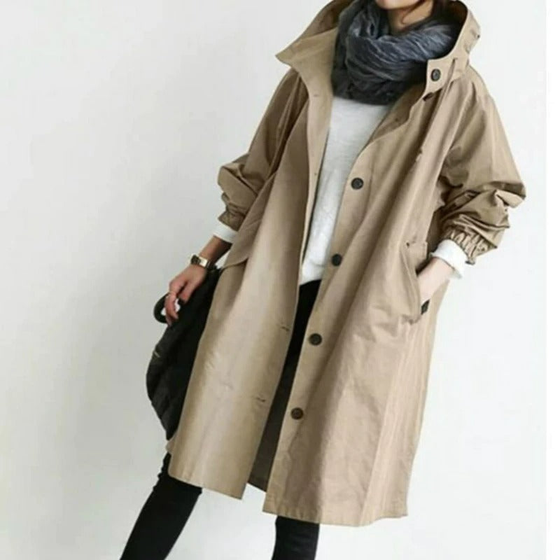 Quinn – Classic Water-Resistant Trench Coat