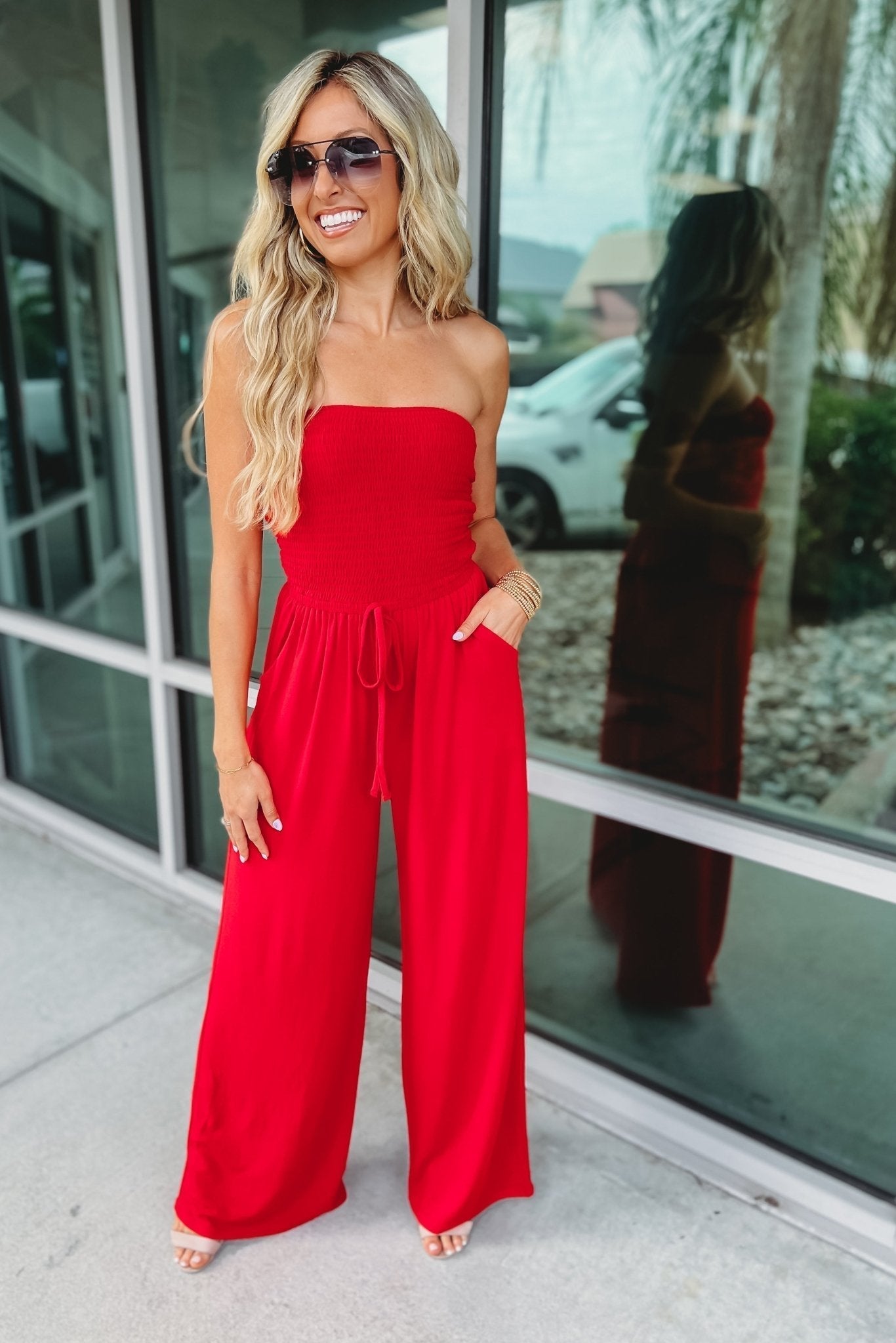 Lena - Trendy Off-Shoulder Jumpsuit
