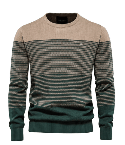 Damian -  Striped Knit Sweater
